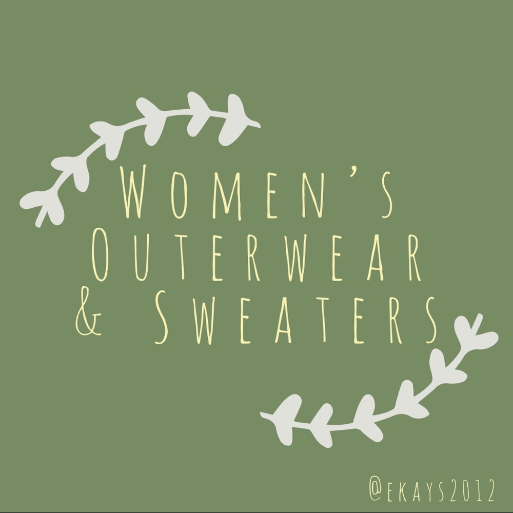 SHOP SWEATERS & JACKETS- OPEN TO ALL OFFERS